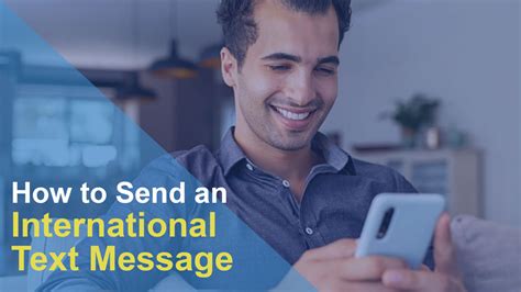 send an international text message.